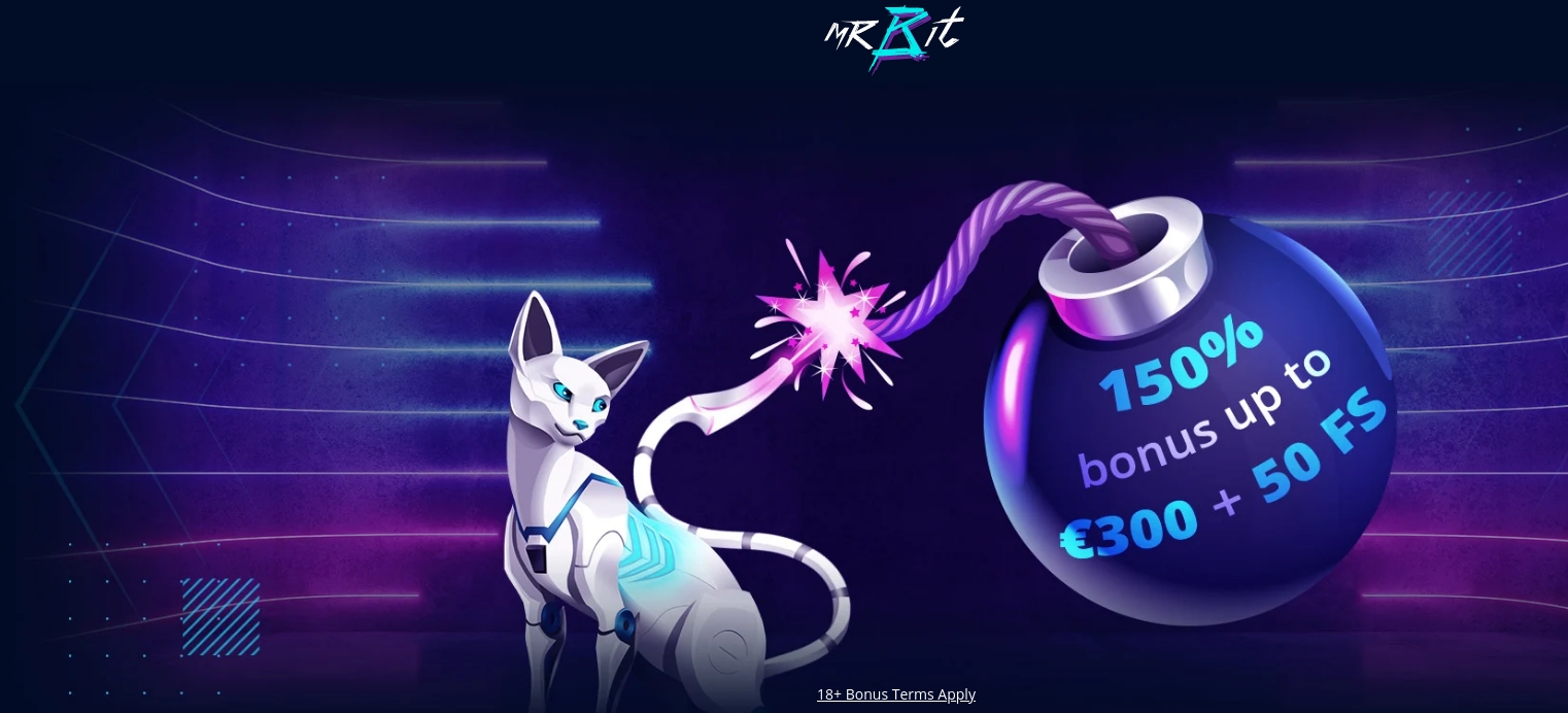Velkomstkampagne med 150% bonus og 50 FS'er fra Mr Bit